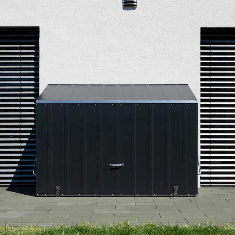 Abri à Vélos En Métal Sesame 1500L Anthracite 1,41m² TRIMETALS – Image 3