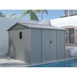 Abri De Jardin En Acier Galvanisé Roka 9m² - X-Métal