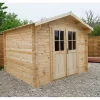 Abri De Jardin En Bois Massif 9m² PLUS - Madriers 28mm Gardy Shelter