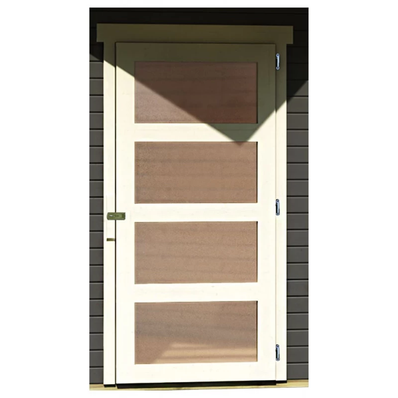 Abri De Jardin En Bois Massif Gris Terre 4,62m² Schwandorf 3 – Karibu – Image 6