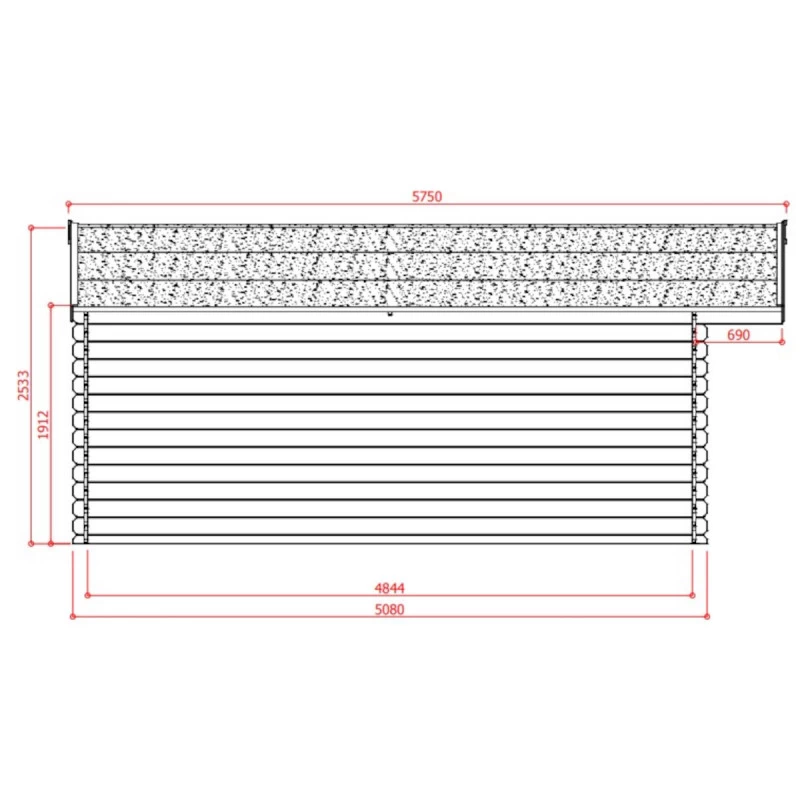 Abri De Jardin En Bois Traité Autoclave 28mm Montreux Avec Double Porte 25,81m² - SOLID – Image 3