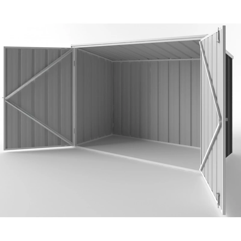 Abri De Jardin En Métal Colorbond Gris 2,02m² Bikestore EASYSHED – Image 2