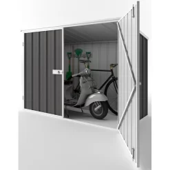 Abri De Jardin En Métal Colorbond Gris 2,02m² Bikestore EASYSHED