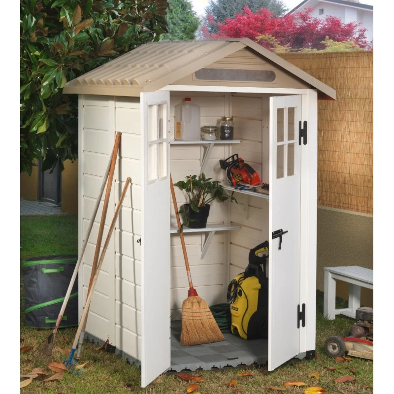 Abri De Jardin En PVC 1,97m² Avec Plancher Evo Tuscany 120 – Garofalo