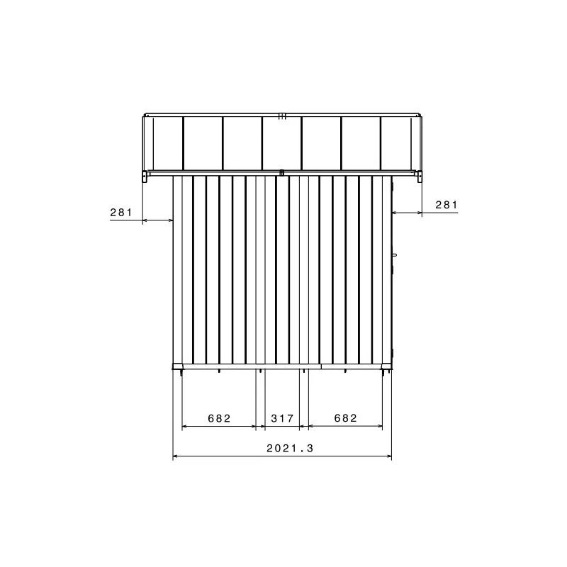 Abri De Jardin En PVC 4,9m² DECO Gris Foncé Et Blanc Grosfillex + Kit Ancrage Offert – Image 3