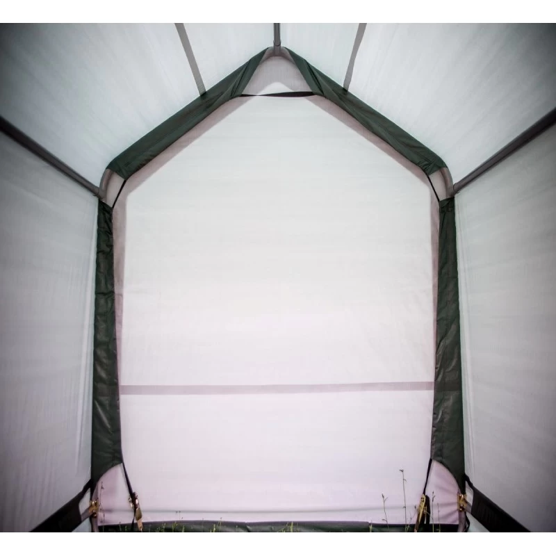 Abri De Jardin En Toile Renforcée Verte Toit 2 Pentes 3,35m² HABRITA – Image 5