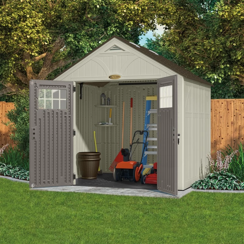 Abri De Jardin Polyéthylène 35mm 5,53m² Woodgrain + Plancher SUNCAST – Image 3