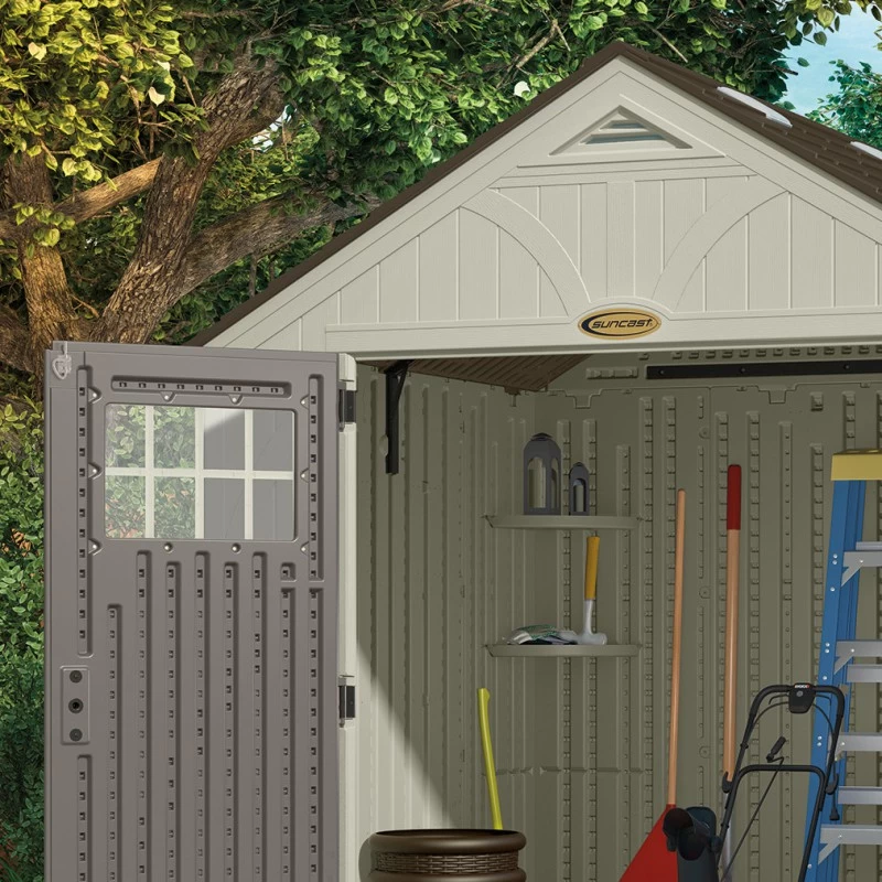 Abri De Jardin Polyéthylène 35mm 5,53m² Woodgrain + Plancher SUNCAST – Image 6