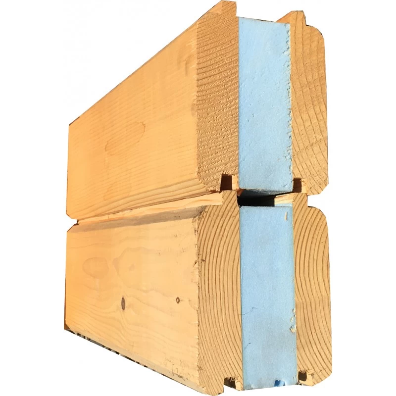 Abri En Bois 22m² Isolation Parois 100mm Traité Marron Gardy Shelter – Image 3