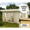 Abri En Bois Massif 15m² Avec Isolation 100mm MODERNE Gardy Shelter
