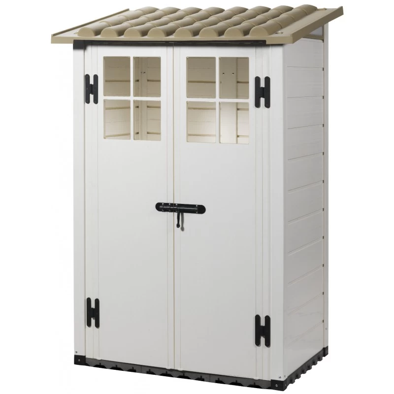 Abri Monopente 1,32m² En PVC Avec Plancher Evo Tuscany 100 – Garofalo – Image 2