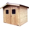 Abri Thermabri 7,81m² En Bois Thermo Traité Toiture Onduline HABRITA