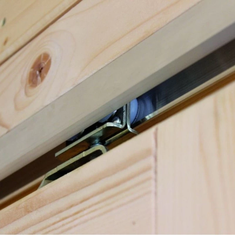 Abri Toit Plat En Bois Massif 19mm Qubic 6,05m² + Appentis 5,6m² Gris Terre - Karibu – Image 6