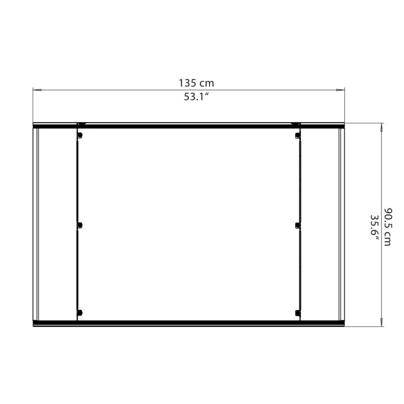 Auvent Marquise En Polycarbonate 6mm Lyra™ 1350 – Palram - Canopia – Image 3