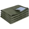 Bâche De Protection Bicolore Vert Foncé 195g/m² De Remplacement Pour Abri En Toile 18,60m² HABRITA