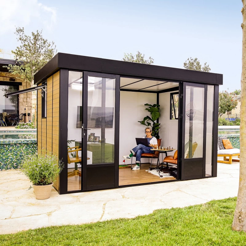 Studio De Jardin En Aluminium Et Bois Composite 10,1m² - Isolation Triple Paroi Copenhagen – Canopia By Palram – Image 2