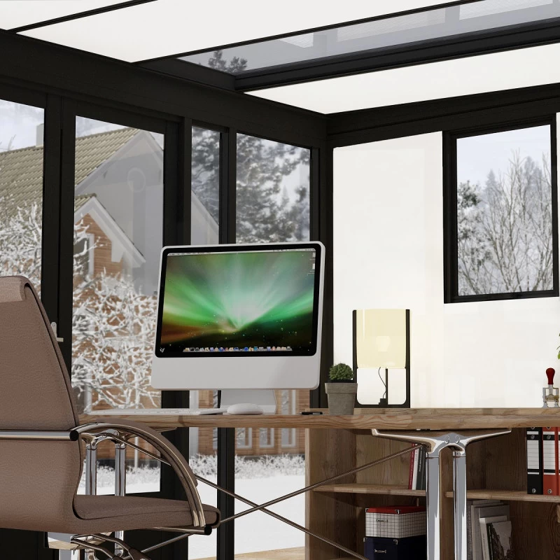 Studio De Jardin En Aluminium Et Bois Composite 10,1m² - Isolation Triple Paroi Copenhagen – Canopia By Palram – Image 5