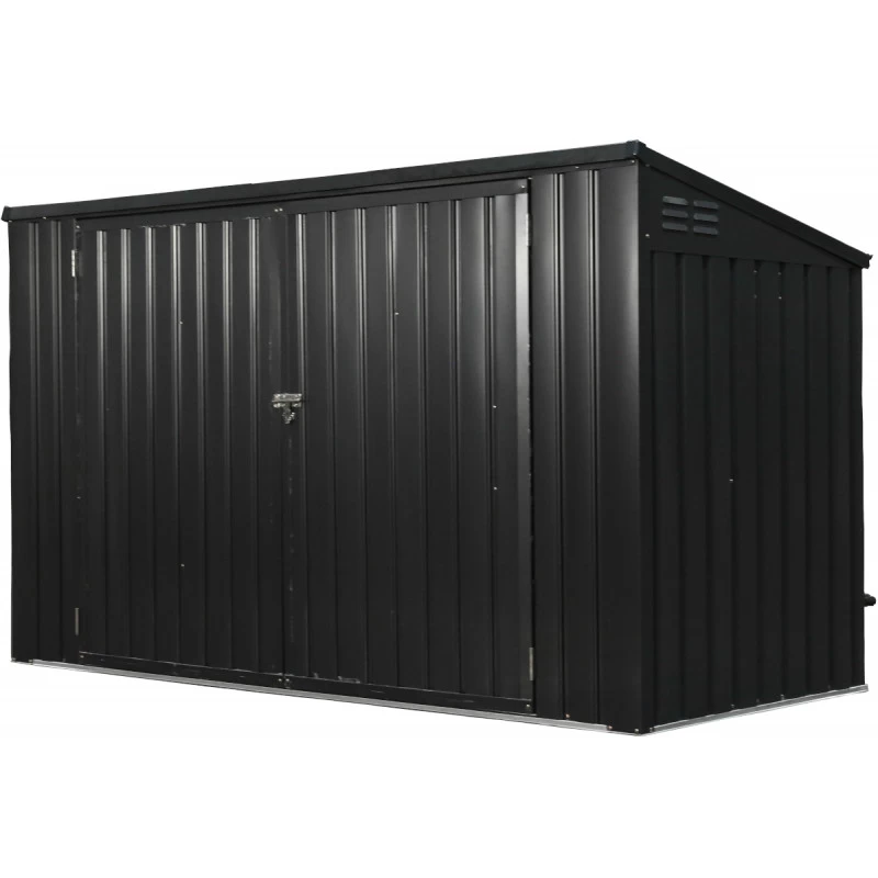 Cache-poubelle Double 172x100x131cm En Acier Pour Conteneurs 240L – Westmann