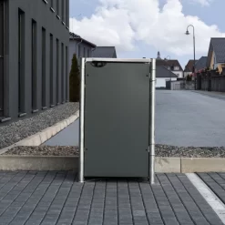 Cache-poubelle Müllbox En Aluminium Gris 240L – HIDE