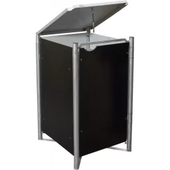Cache-poubelle Müllbox En Aluminium Noir 240L – HIDE