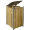 Cache-poubelle Müllbox En Bois Traité Naturel 240L – HIDE