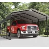 Carport à Toit En Acier Galvanisé 22,57m² Couleur Anthracite – Shelter Logic