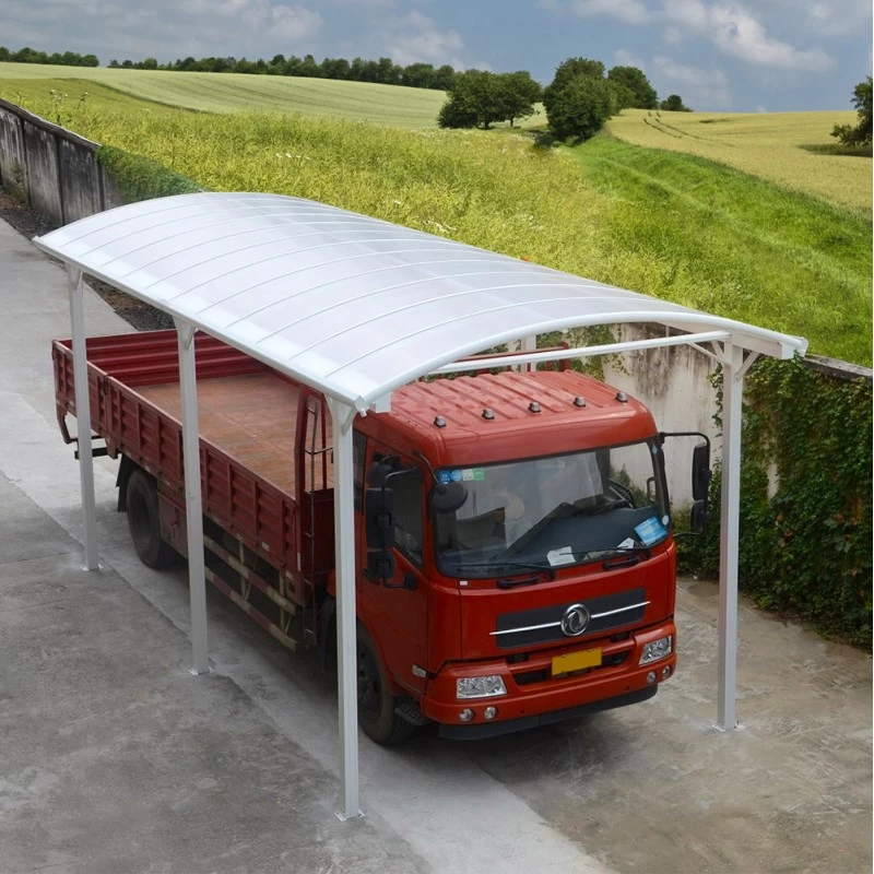 Carport Camping Car Blanc En Aluminium 3,60x7,62m Et Polycarbonate 6mm X-METAL – Image 2