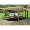 Carport Modulable 6x5x2,5m En Bois Traité Autoclave - SOLID