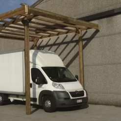 Carport Modulable Camping Car 3x5x4m En Bois Traité Autoclave - SOLID