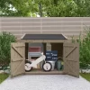 Coffre De Jardin En Bois Traité 20mm 1200L GENIO Noir - Gardy Shelter