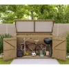Coffre De Jardin En Bois Traité 28mm 2000L LARGO Blanc - Gardy Shelter