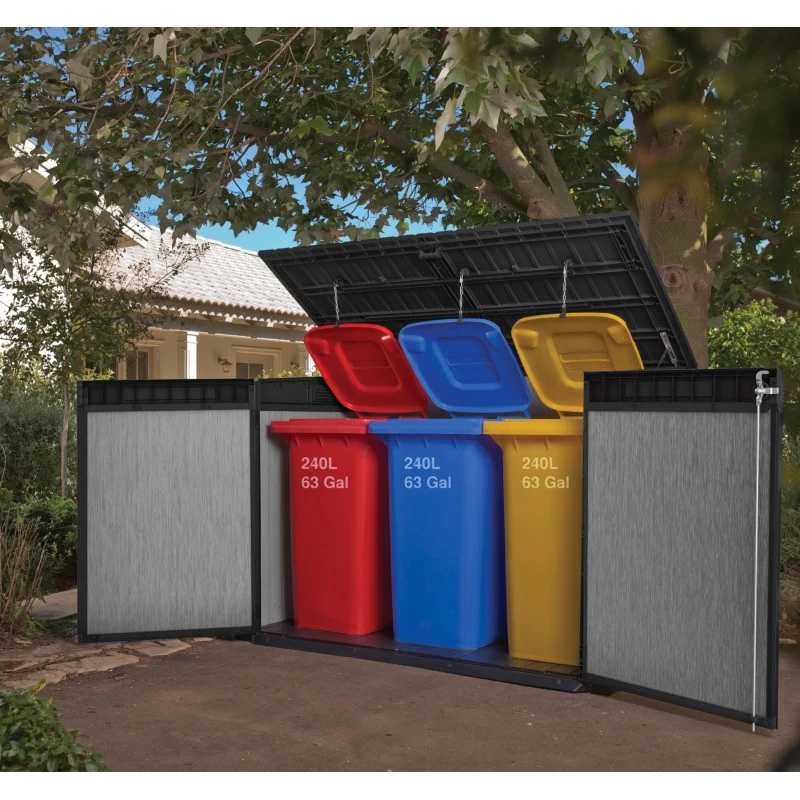 Coffre De Jardin En Résine Brossée Brossium 2100L - Keter – Image 4