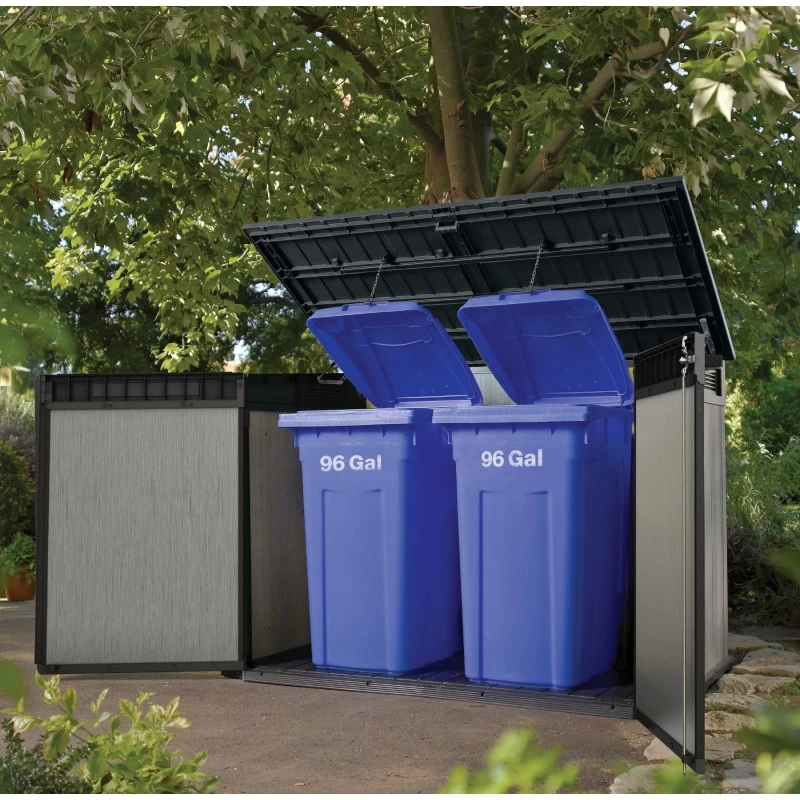 Coffre De Jardin En Résine Brossée Brossium 2100L - Keter – Image 5