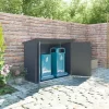 Coffre De Jardin En Résine - Cache Poubelles Anthracite 1,79m² JOBU
