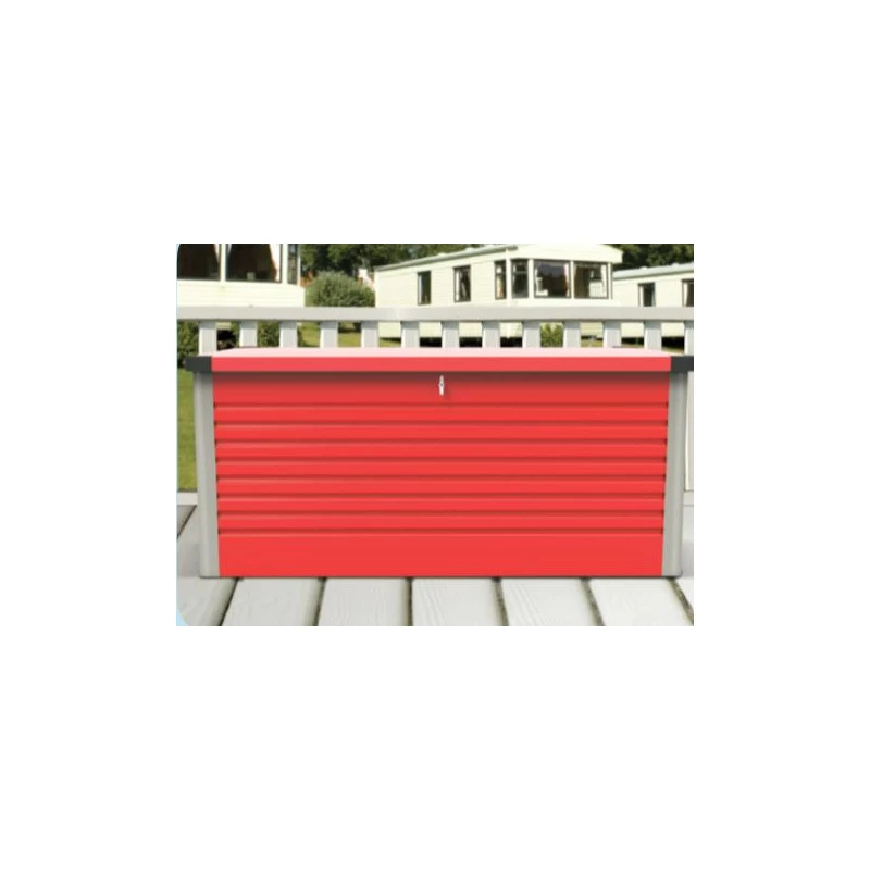 Coffre De Rangement En Métal Rouge 750L Patio Box 1,06m² TRIMETALS – Image 5