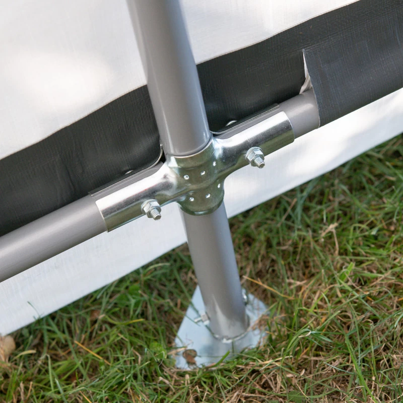 Garage Démontable 18,3m² En Acier Et Polyéthylène Gris – Shelter Logic – Image 5