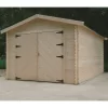 Garage En Bois Massif 18,19m² Madriers 28mm SOLID