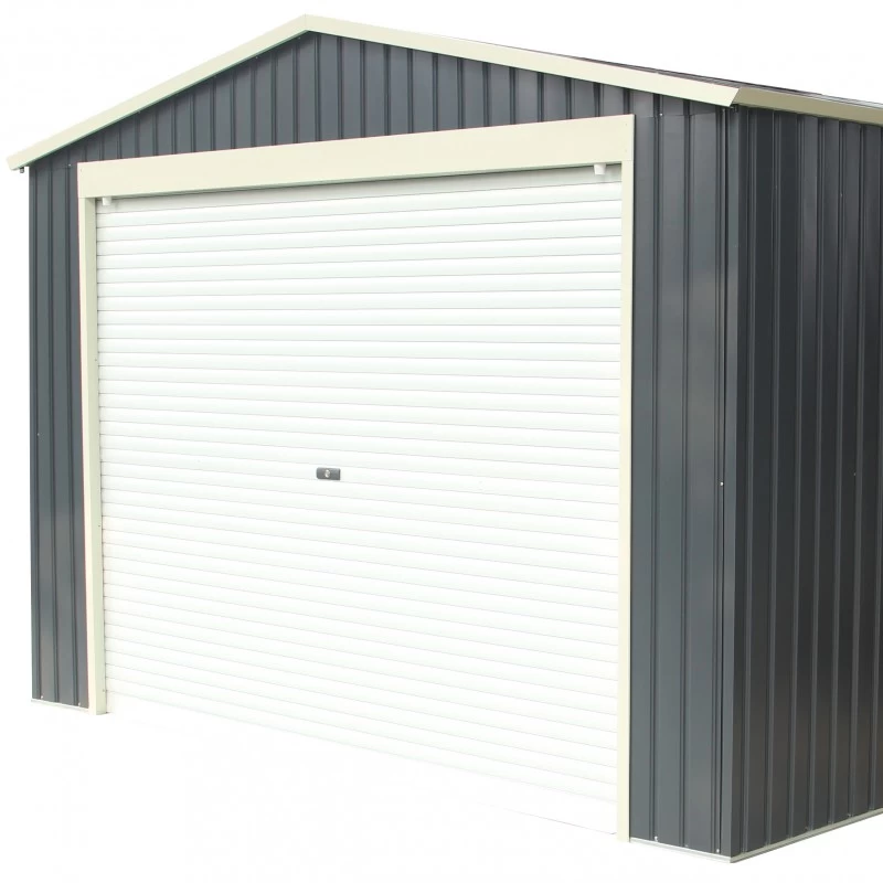 Garage Métal Anthracite 19,52m² Porte Enroulable + Kit D'ancrage X-METAL – Image 5
