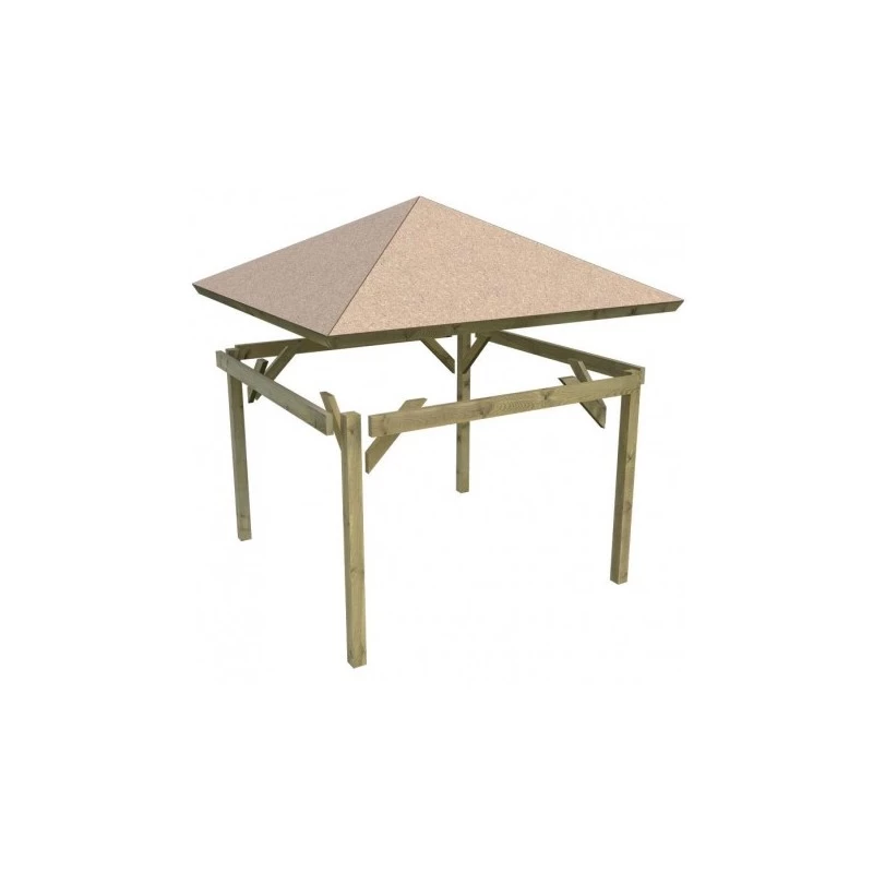 Kiosque Carré Granada – 3,77x3,77m - Karibu – Image 4