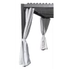 Kit De 6 Rideaux En Polyester Gris Perle Pour Pergola Memphis - Couleurs Du Monde