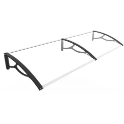 Marquise De Porte Extra Large 200x80cm En Polycarbonate 3 Mm – HABRITA
