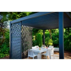 Panneau Latéral à Ventelles 1m OMBREA - Anthracite