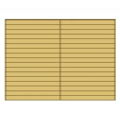 Paroi Frontale Pleine 390x245cm Pour Carport Modulable En Bois Traité Autoclave - SOLID