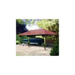 Pavillon Rectangulaire En Bois FSC Holm 2 - 7,78x4,31m Karibu