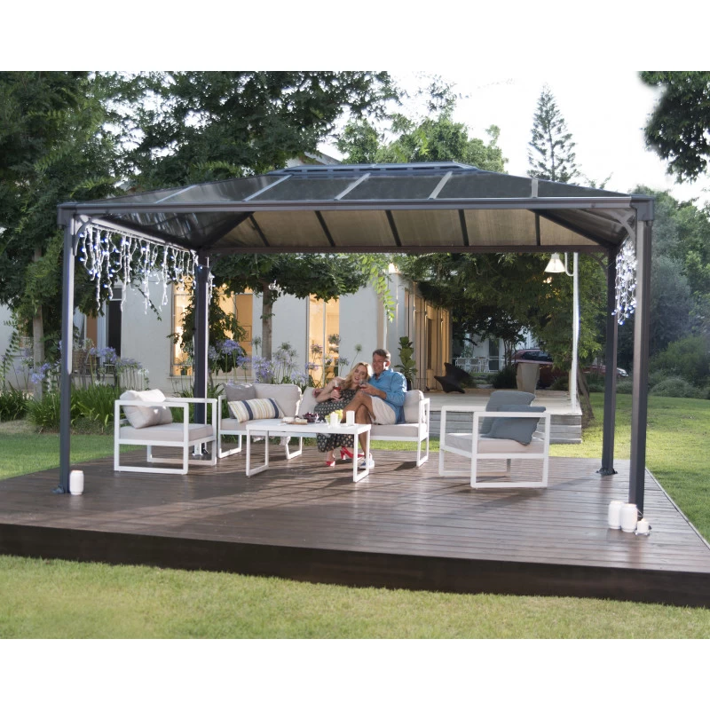 Pergola Aluminium Et Polycarbonate 430x295,5cm Martinique 4300 Palram - Canopia – Image 6