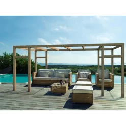 Pergola En Bois Lamellé-collé 500x400cm Granada – Maderland