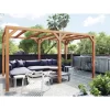 Pergola En Bois Lamellé-collé 600x300cm Fuengirola – Maderland