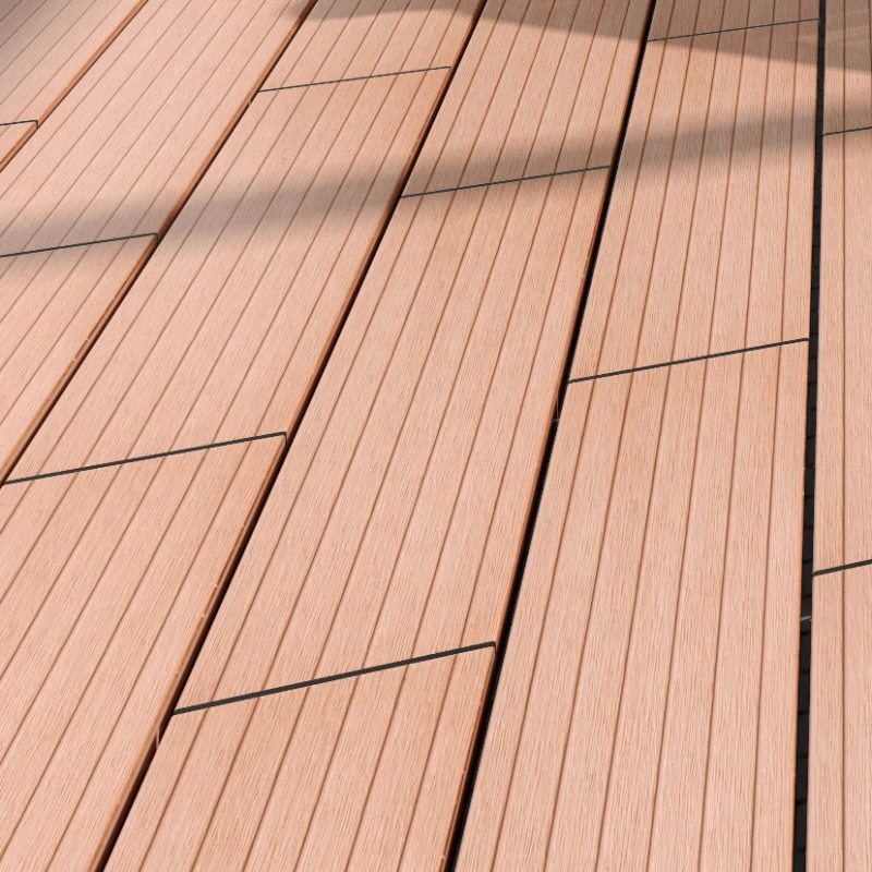 Plancher En Bois Composite - Lot De 0,6m² - Lames Clipsables - Marron - Compolife – Image 4