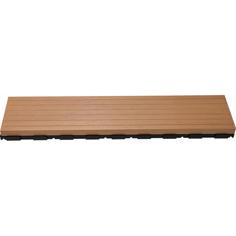 Plancher En Bois Composite - Lot De 0,6m² - Lames Clipsables - Marron - Compolife – Image 5