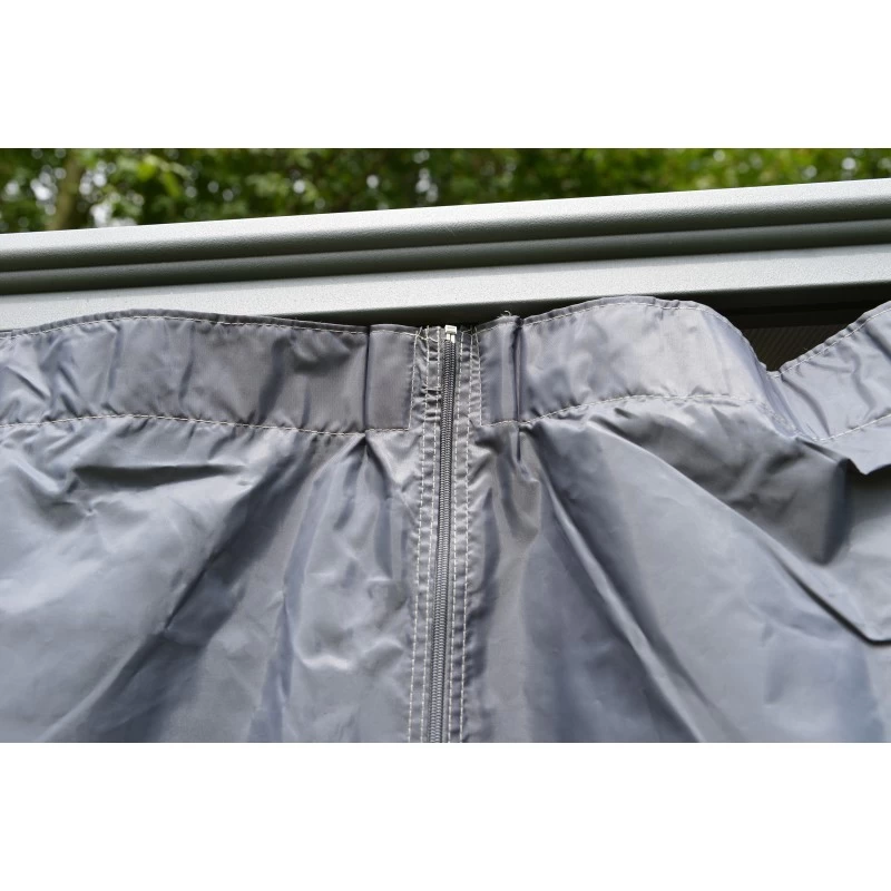 Set De 4 Rideaux Pour Tonnelle 3x3m Et 3,6x3,6m En Alu Gris Palram - Canopia – Image 4